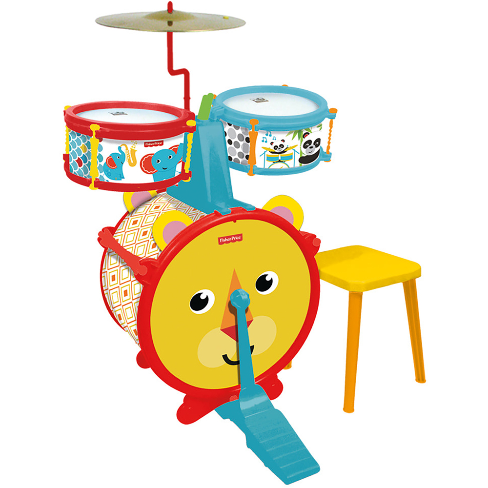 REIG Fisher Price Yellow Drum Set Image 1