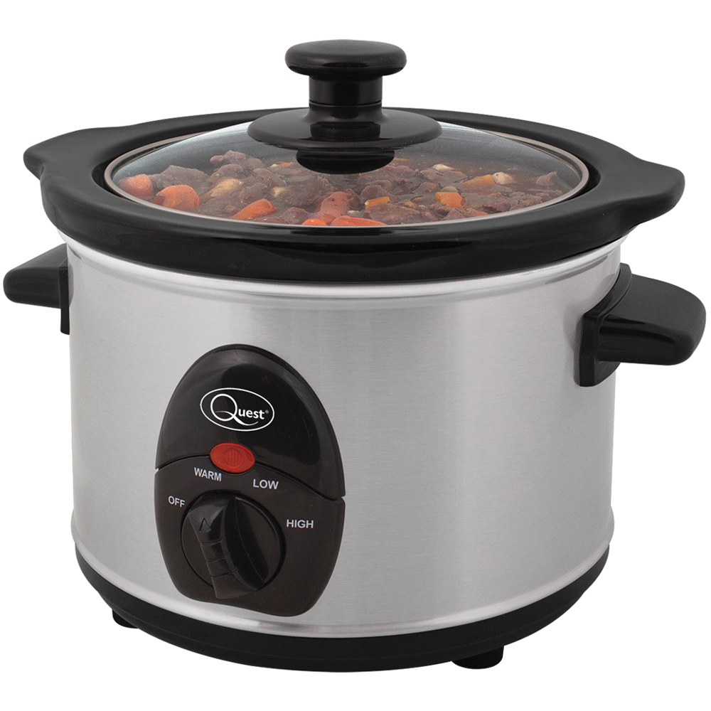Quest Stainless Steel 1.5L Slow Cooker 120W Image 3