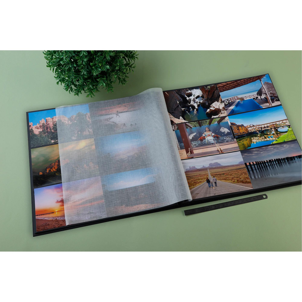 Exacompta Graphik Black Wirebound Photo Album 60 Sheets 300 Photos Image 7