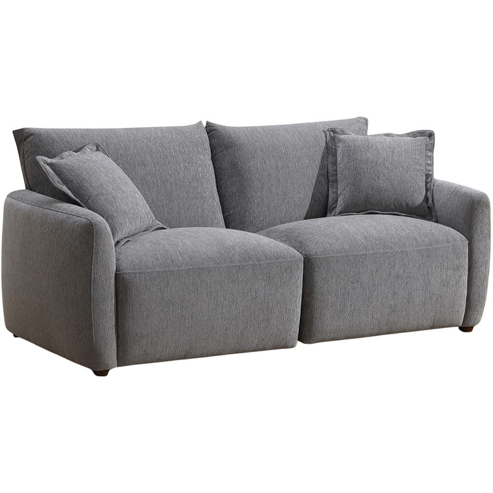 Bedford 3 Seater Light Grey Sofa Image 2