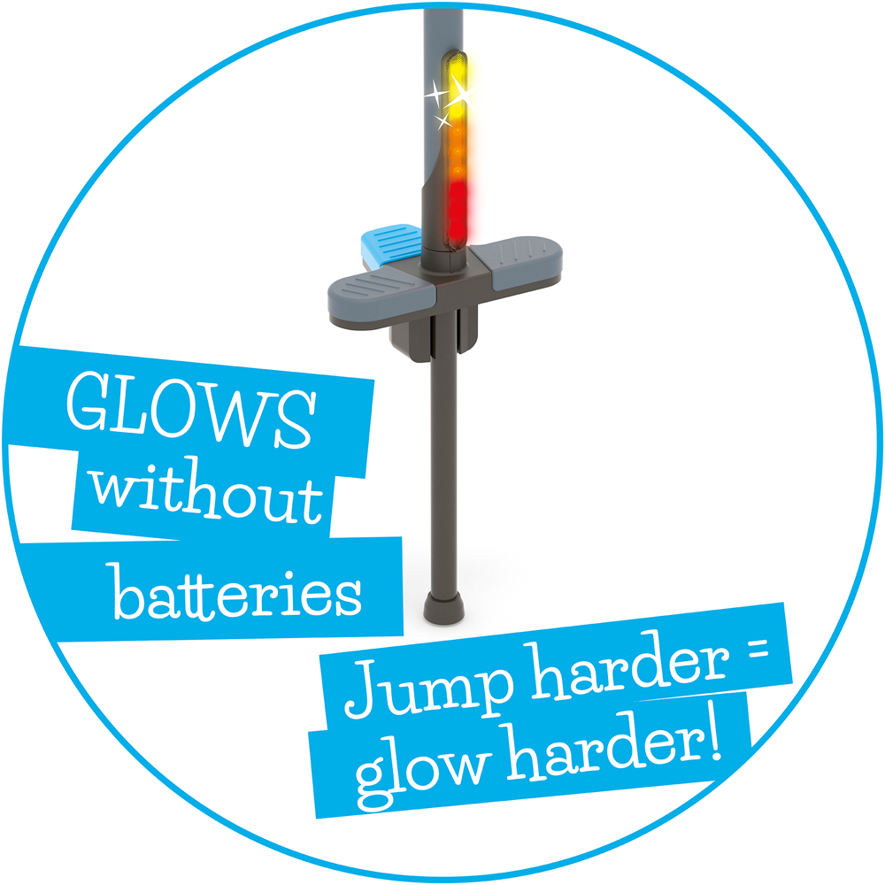 Chillafish Poogi Blue Teen Glow LED Pogo Stick Image 4