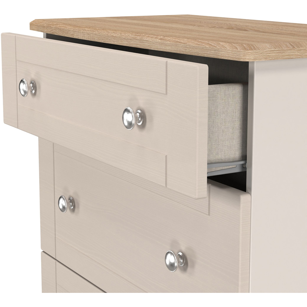 Crowndale Sussex 3 Drawer Kashmir Ash and Bardolino Oak Deep Chest of Drawers Ready Assembled Image 5