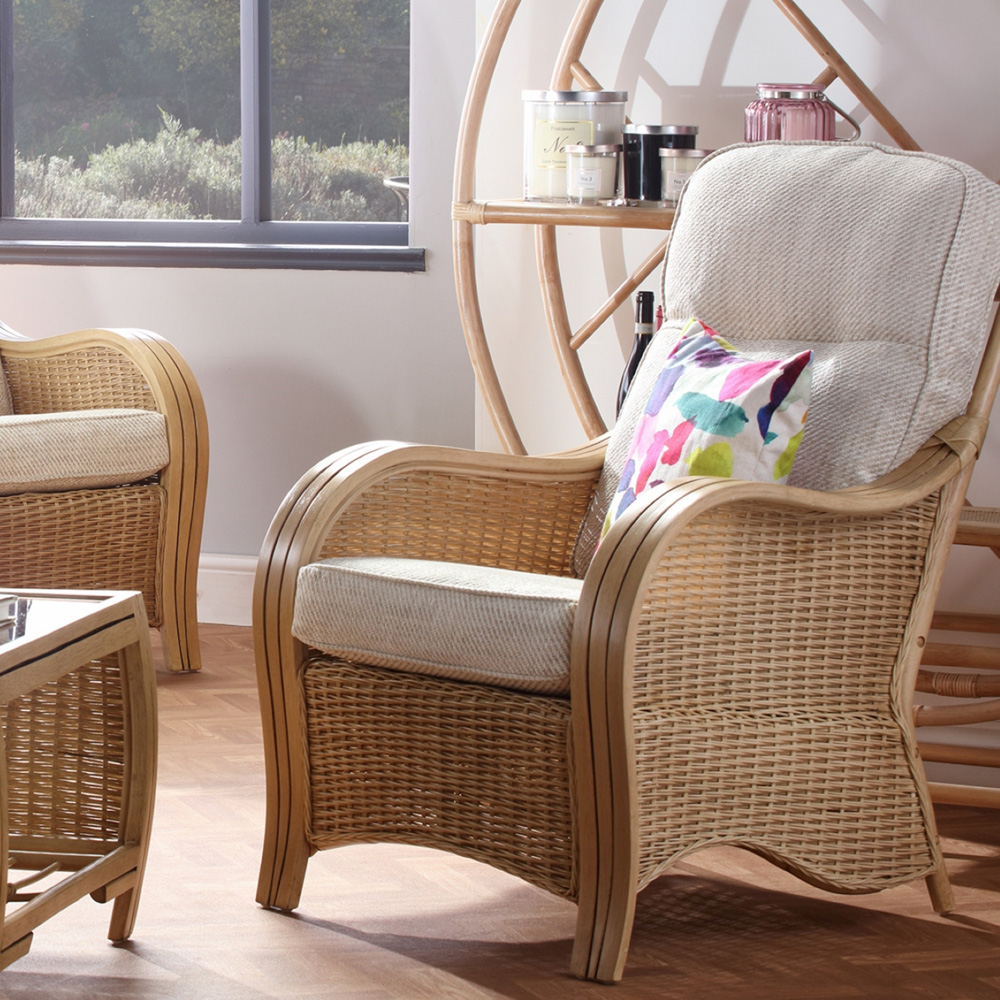 Desser Furniture Turin 4 Seater Light Oak Sofa Set with Jasper Cushion Image 7