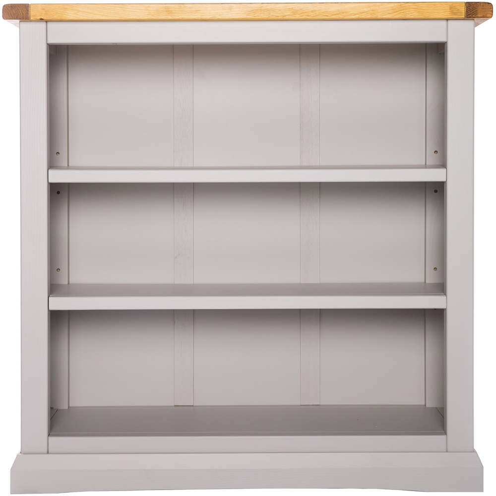 Loreo 3 Shelf Light Grey Bookcase Image 2