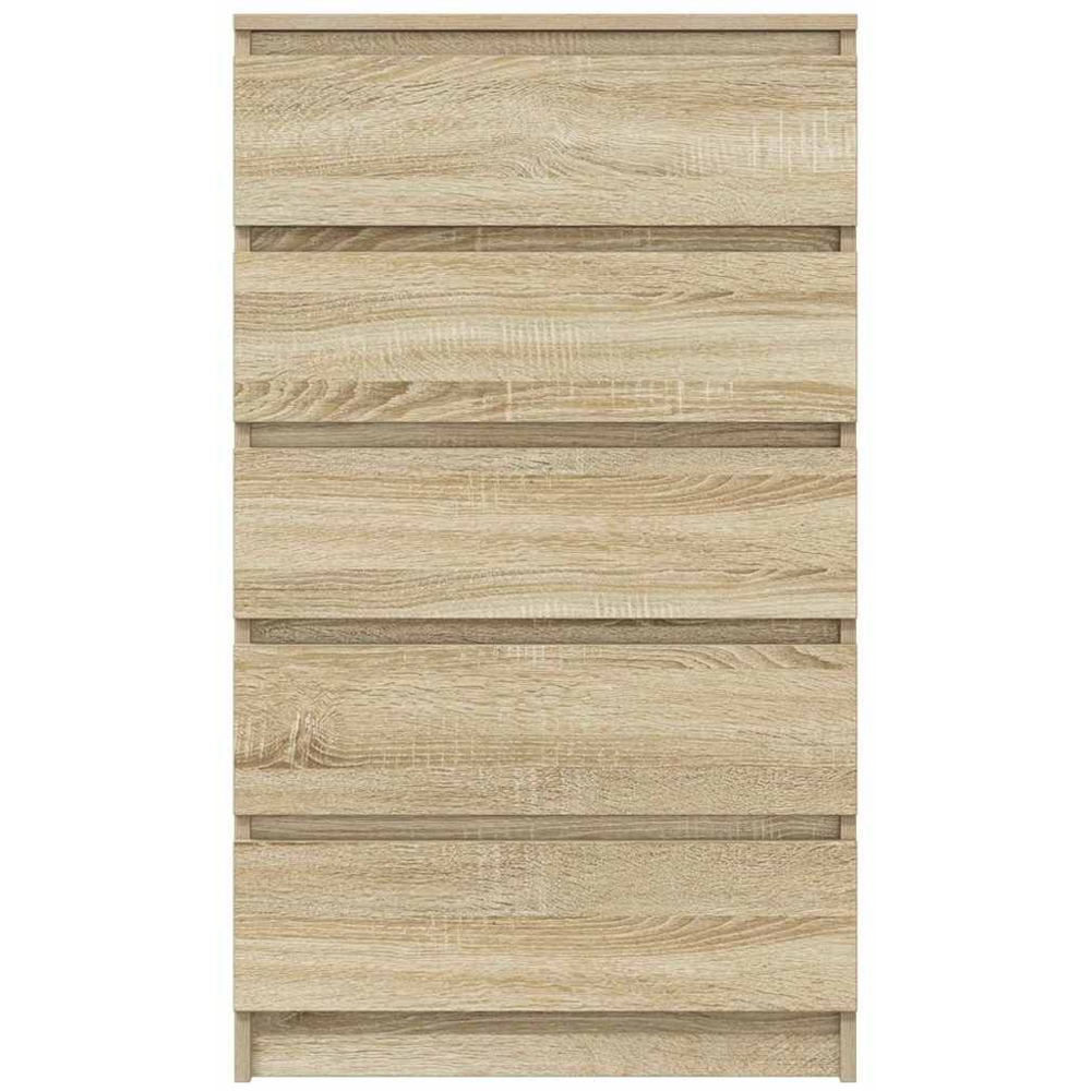 vidaXL 5 Drawer Sonoma Oak Bedside Cabinet Image 3