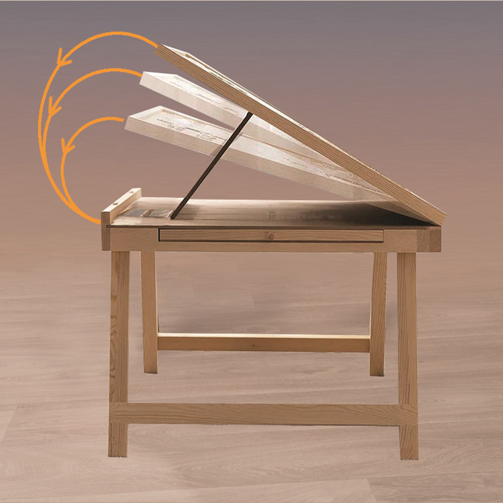 Gr8 Home 2 Drawer Adjustable Wooden Jigsaw Puzzle Table Image 4