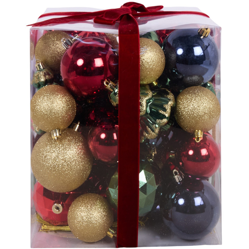 Pack of 50 Timeless Christmas Baubles Image 1