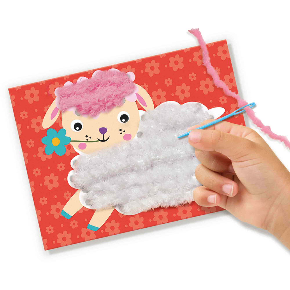 SES Creative Fluffy Animal Embroidery Kit Image 3