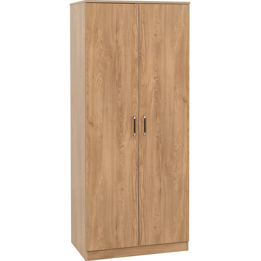 Seconique Dakota 2 Door Oak Effect Wardrobe Image 2