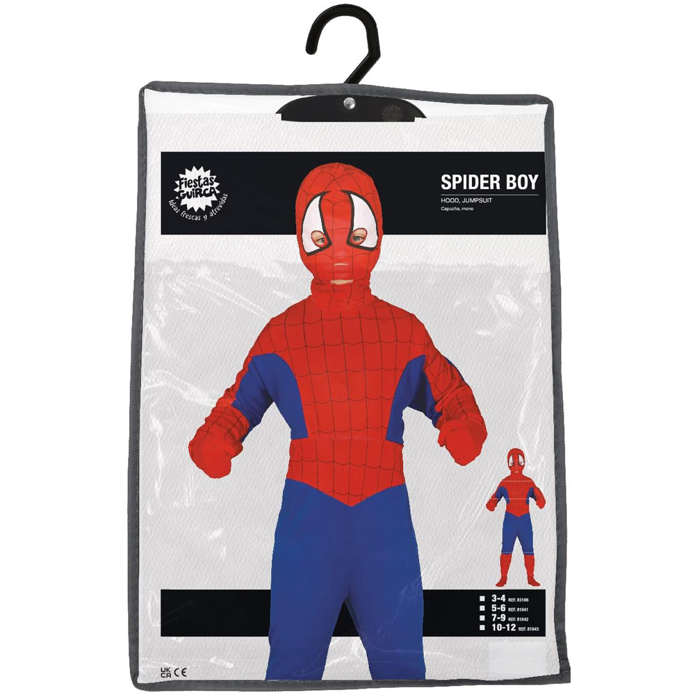 Fiestas Guirca Red and Blue Spider Boy Kids Costume 3 to 4 Years Image 2