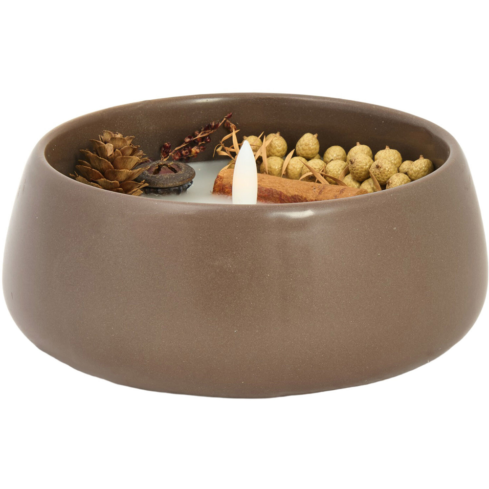 Cinnamon LED Bowl Candle Image 5