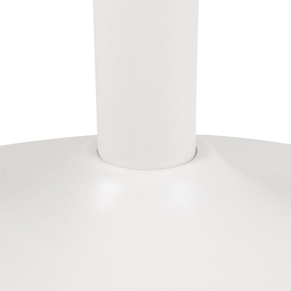 Florence Malta White Ceramic Round Coffee Table Image 5