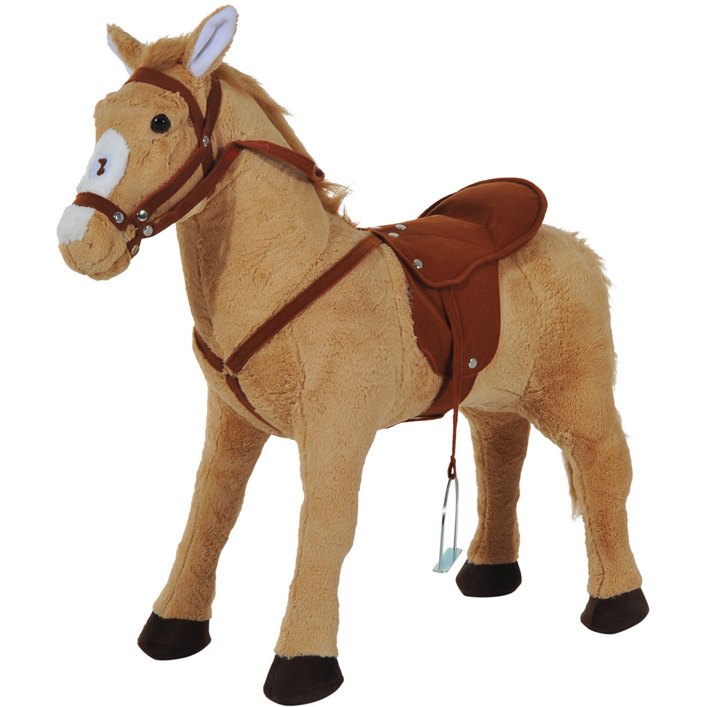 Tommy Toys Standing Horse Pony Toddler Ride On Beige Image 1