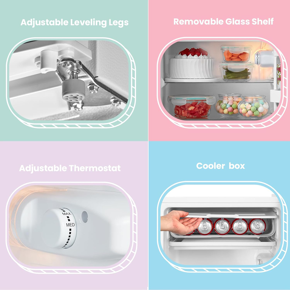 Comfee AJ0400 White 93L Dual Layer Fridge Image 5