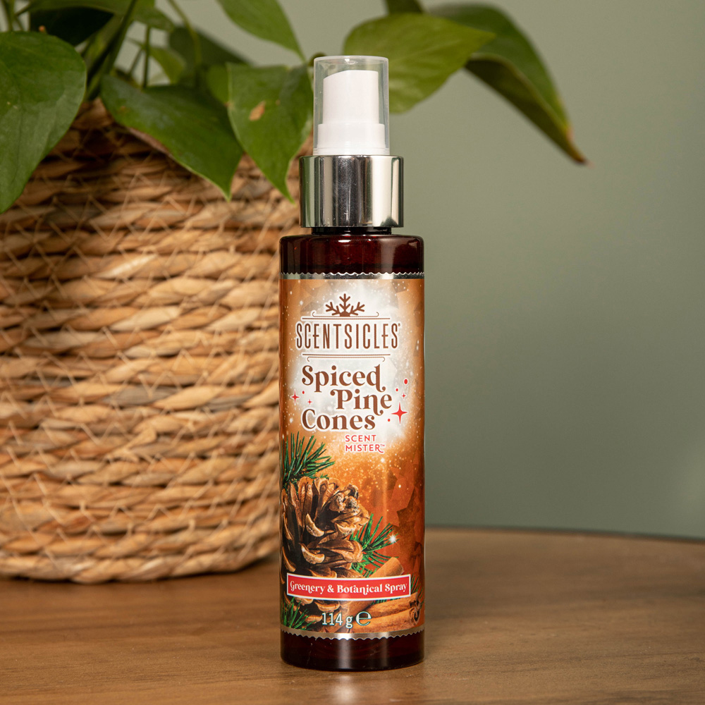 Samuel Alexander Spiced Pine Cone Christmas Scentsicles Spray Mist 114g Image 2