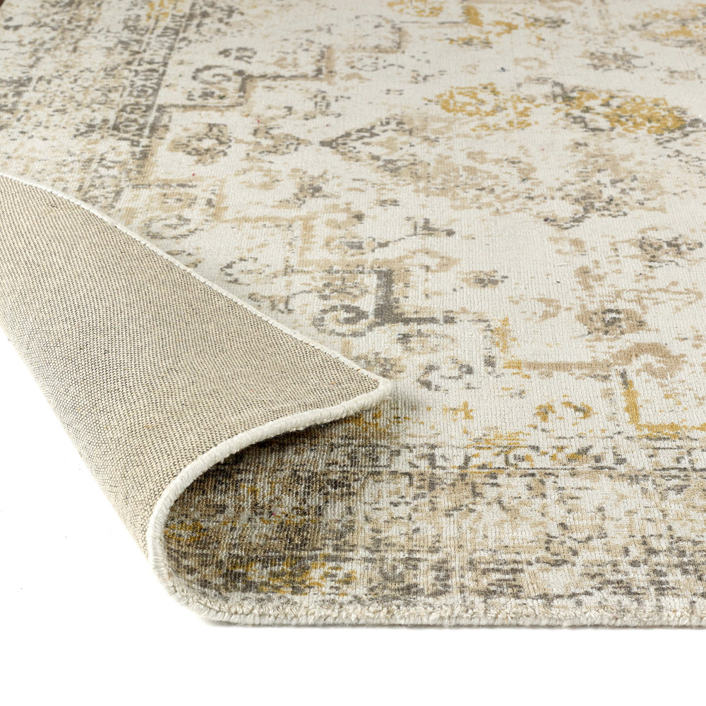 Origins Vogue Light Grey and Ochre Rug 160 x 230cm Image 2