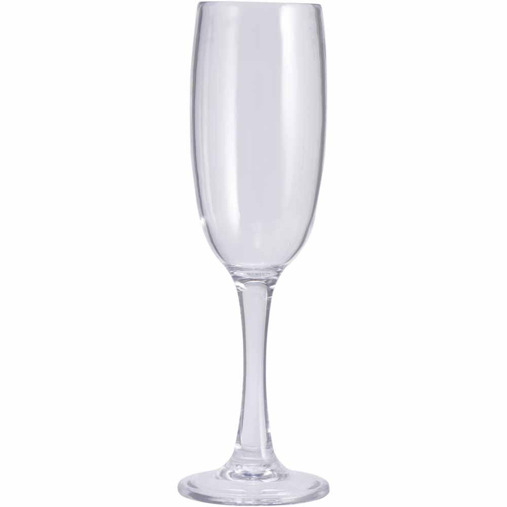Wilko Clear Outdoor Champagne Flute Image 1