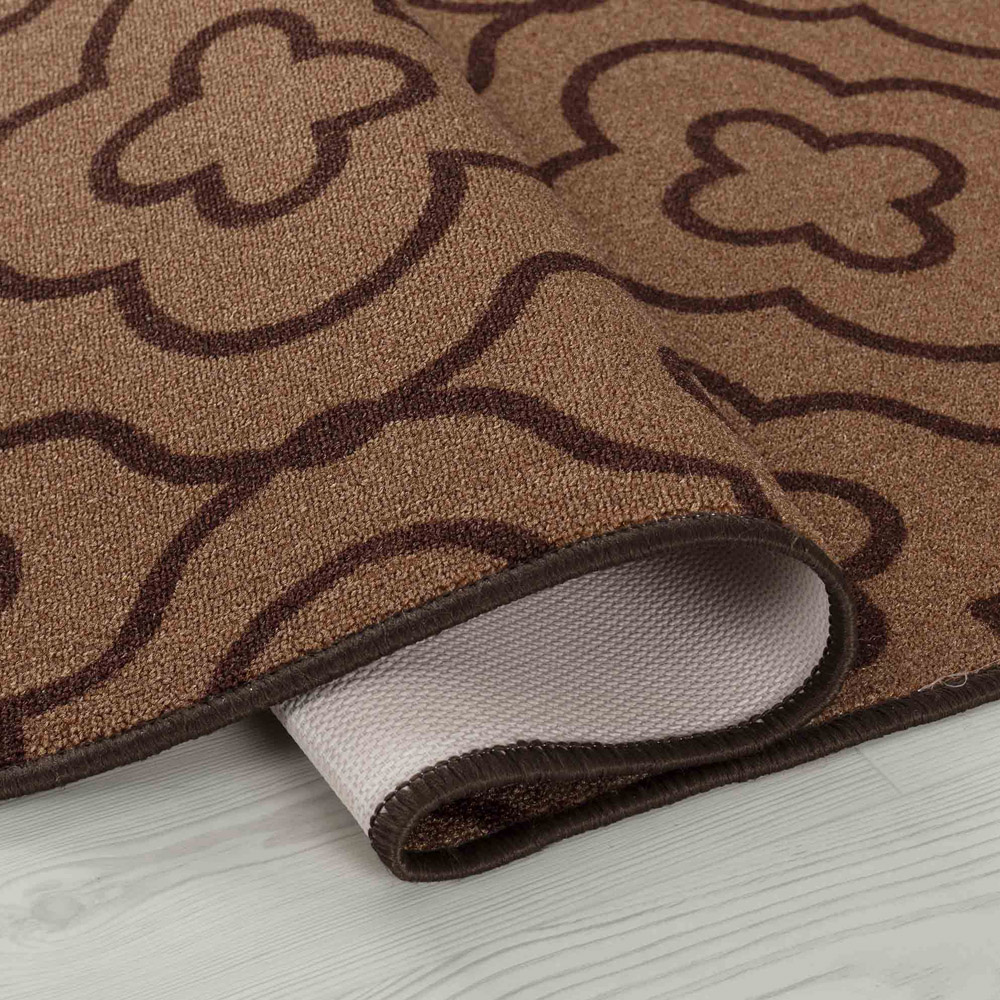 Desire Rugs Havana Beige Quatrefoil Anti Slip Door Mat 150 x 80cm Image 3