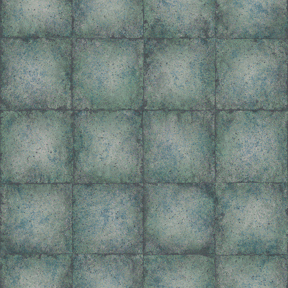 Galerie Ambiance Tile Teal Wallpaper Image 1