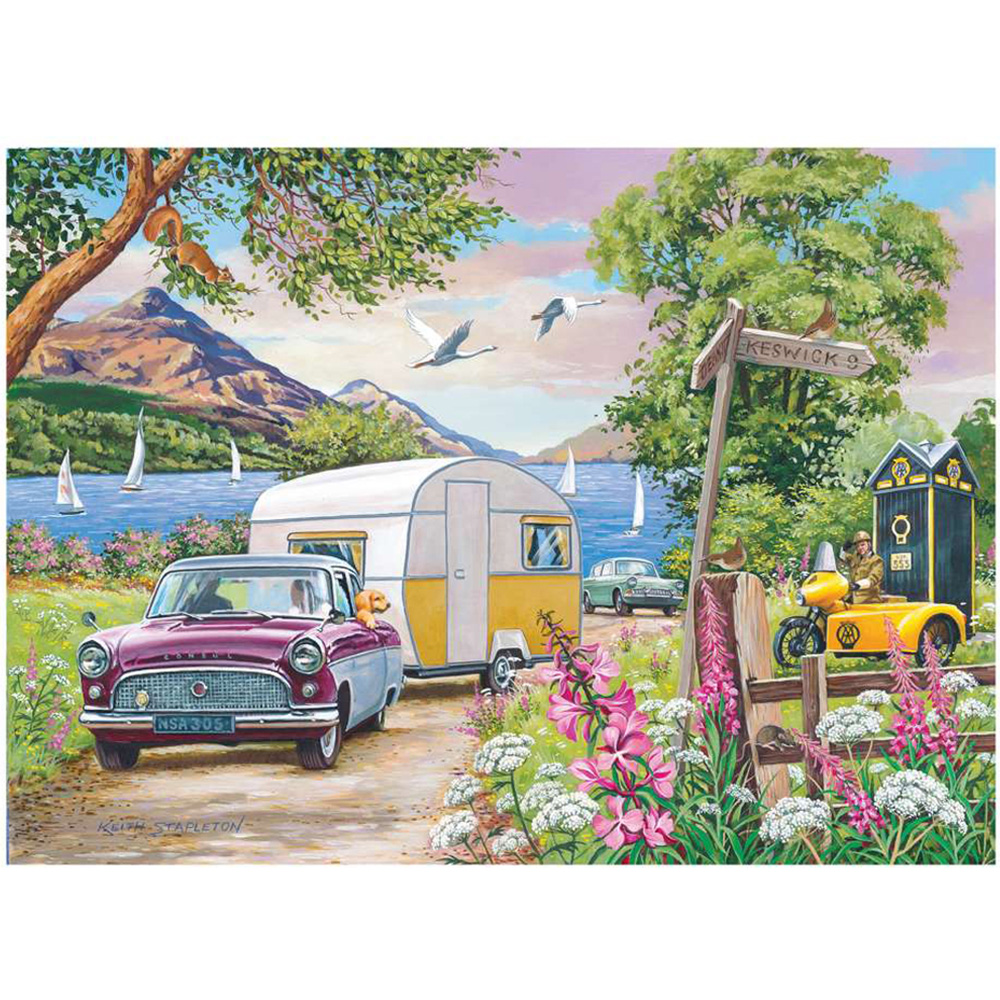 The House of Puzzles Going Places 500 Piece Jigsaw Puzzle 4 Pack Image 6