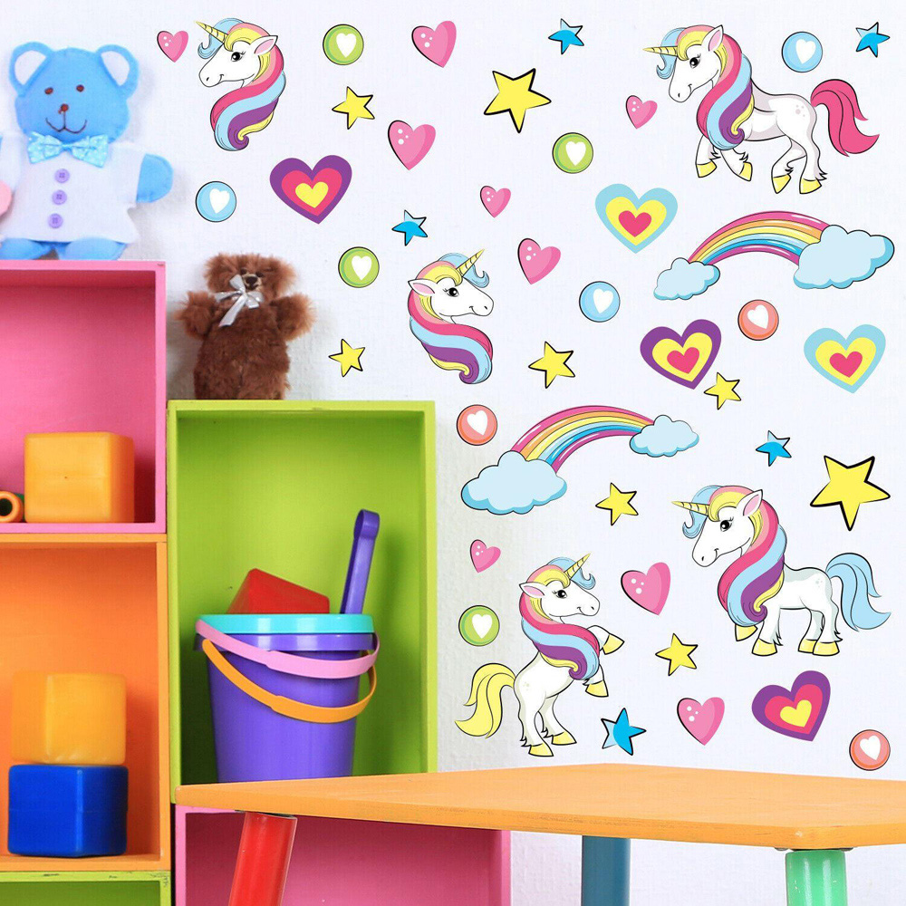 Walplus Unicorn Kids Bedroom Wall Stickers Image 2