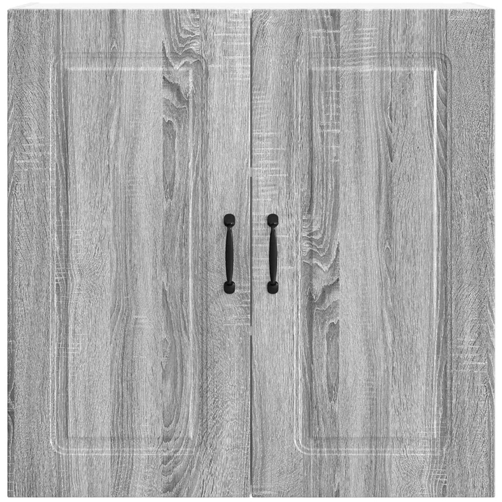 vidaXL 2 Door Grey Sonoma Kitchen Wall Cabinet Image 4