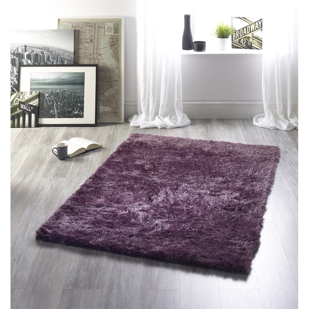 Origins Mauve Glamour and Shimmer Rug 160 x 230cm Image 2