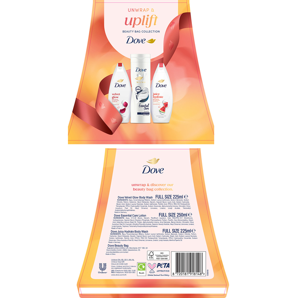 Dove Uplift Beauty Bag Gift Set Image 3