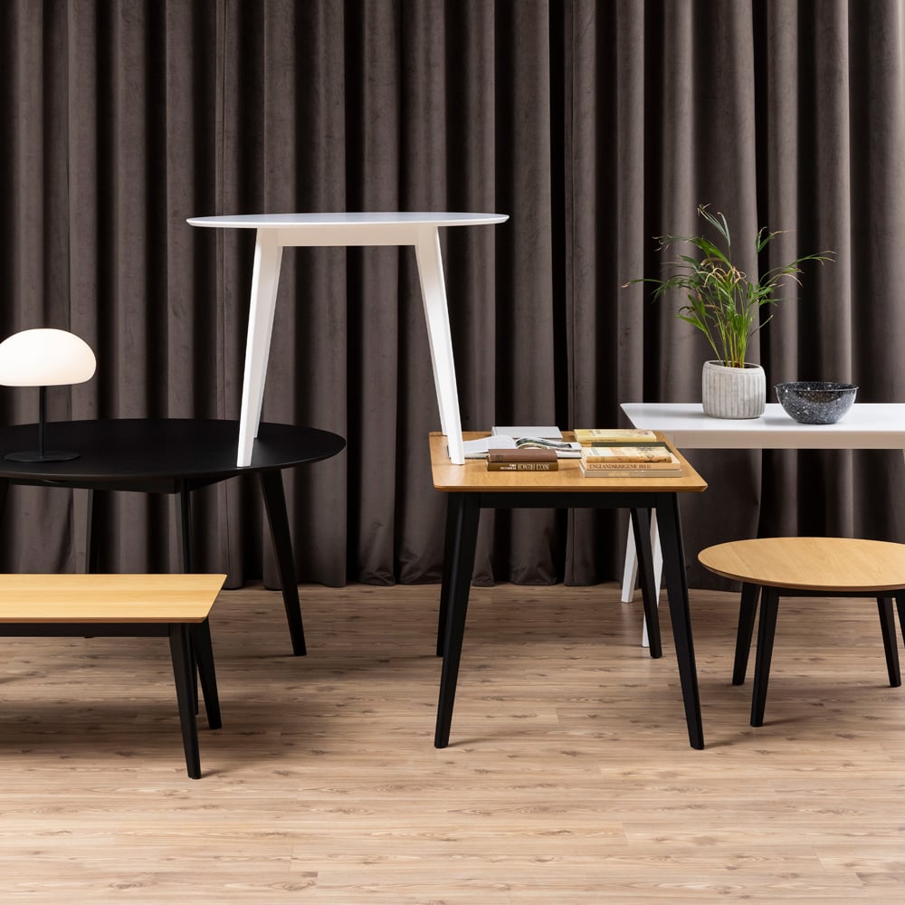 Florence Roxby Dining Table Oak and Black Image 9