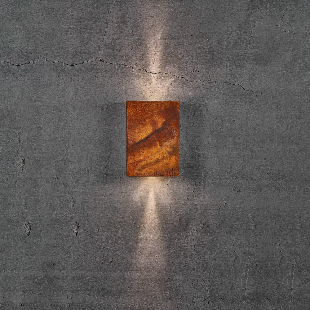Nordlux Fold 15 Corten Magnetic Shade Garden Wall Light Image 9