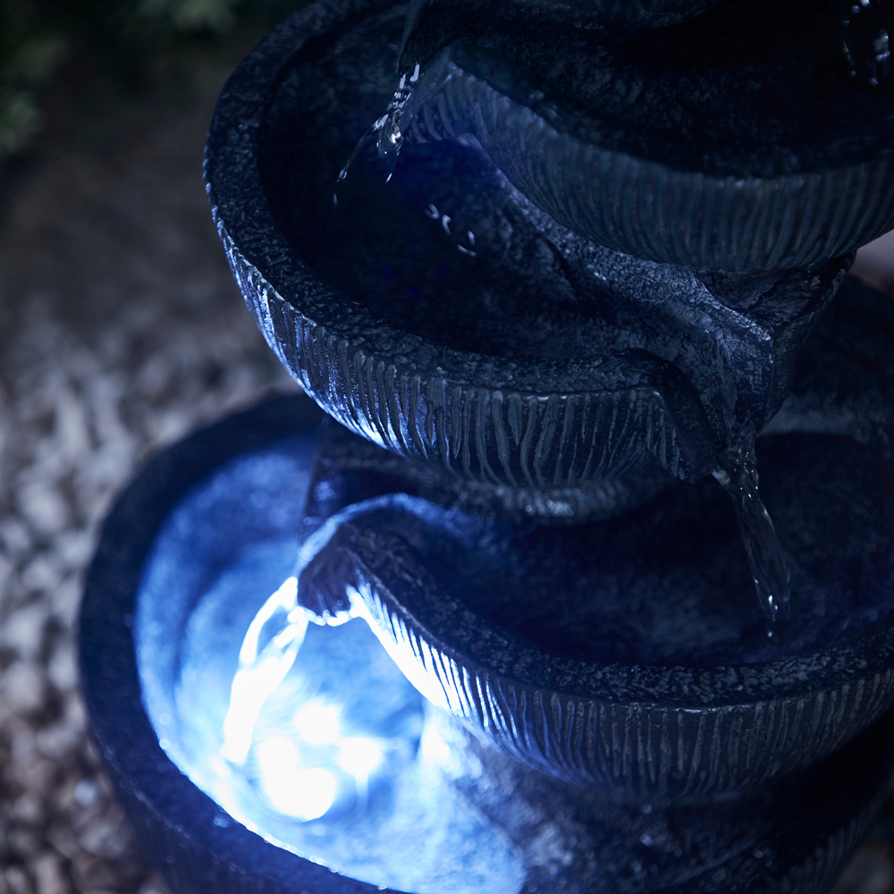 Garden Gear Tabletop 5 Cascading Bowls Water Feature Image 4