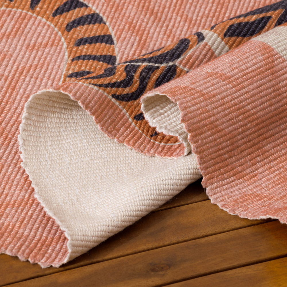 furn. Coral Tibetan Tiger Washable Outdoor Rug 120 x 170cm Image 5