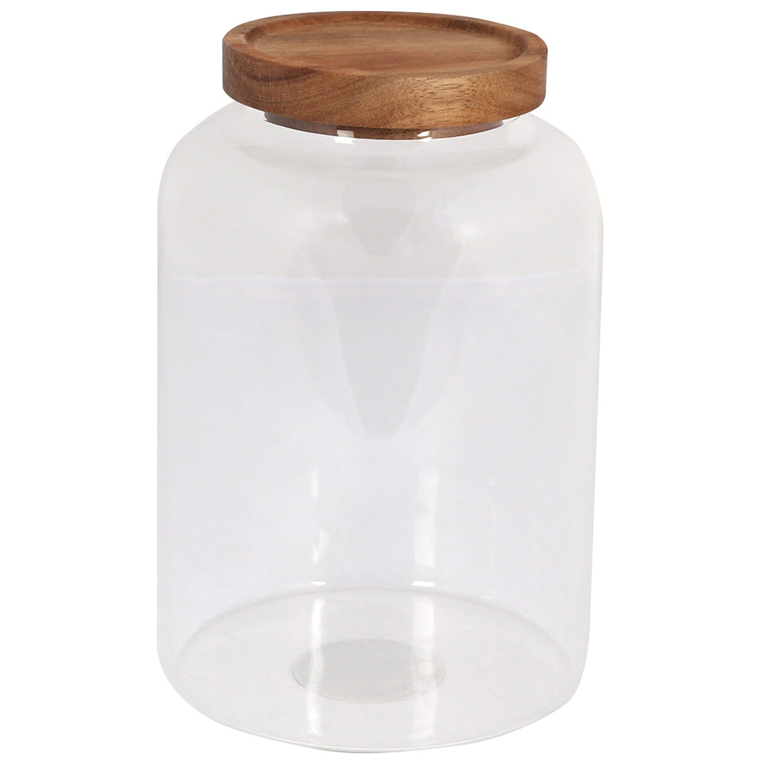1.8L Glass Storage Jar with Acacia Lid Image