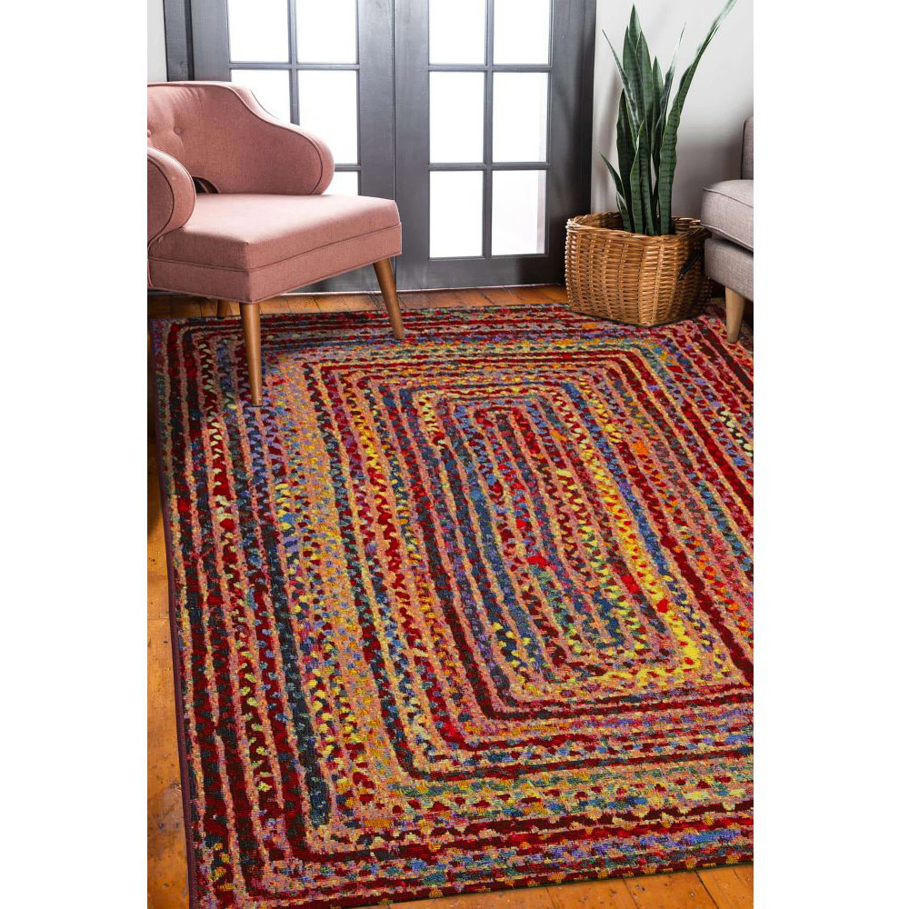 Homemaker Tropico Multicolour Border Rug 160 x 230cm Image 5