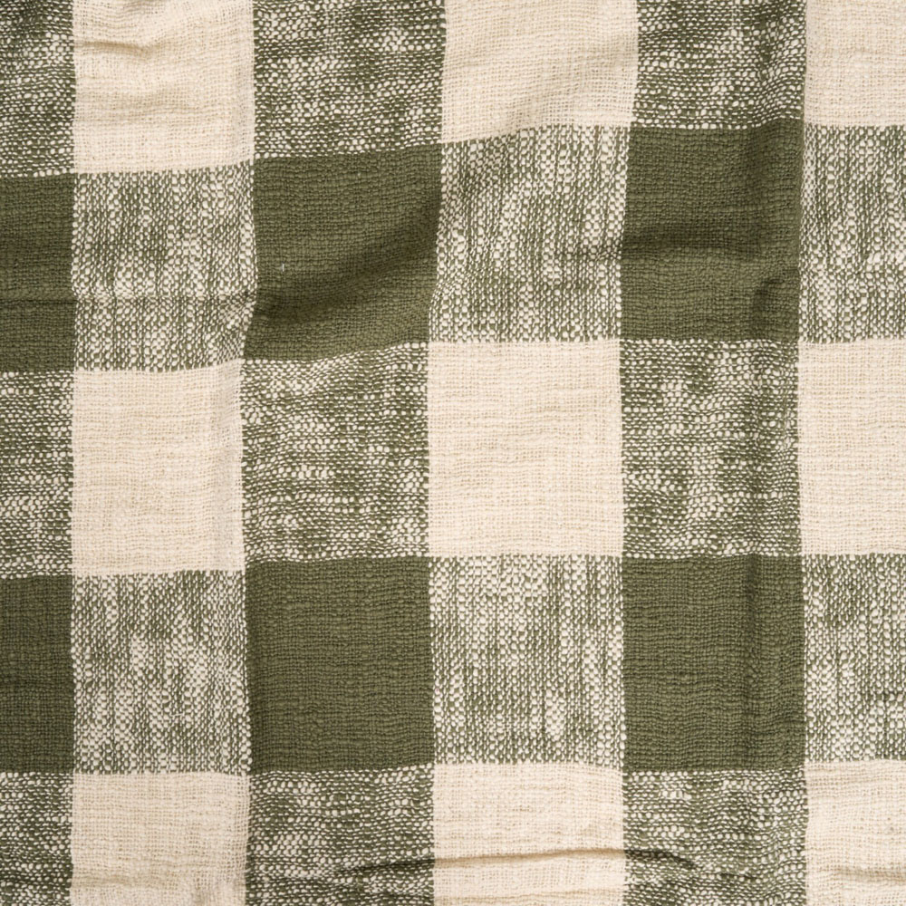 Lachlan Check Throw Olive Image 5