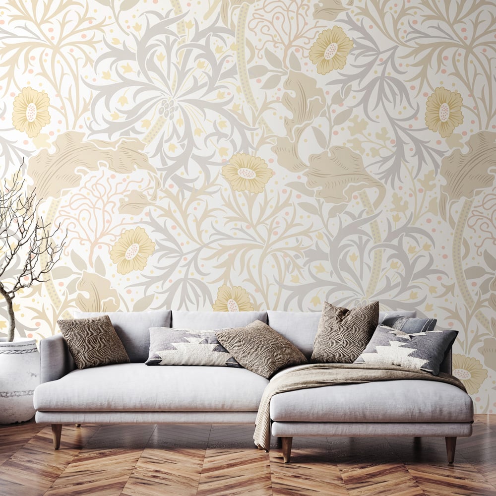 Origin Murals Trailing Seaweed Garden Blue Wall Mural Image 1