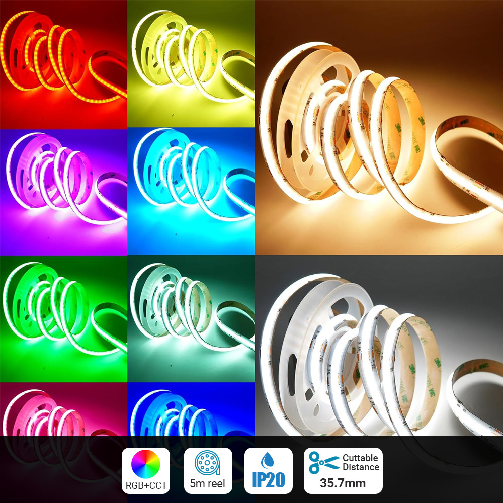 ENER-J 840 LED RGB and CCT COB Strip Light 5m Image 7