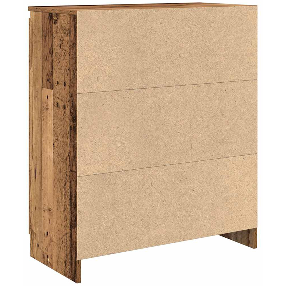 vidaXL 2 Door Single Drawer Old Wood Sideboard Image 8