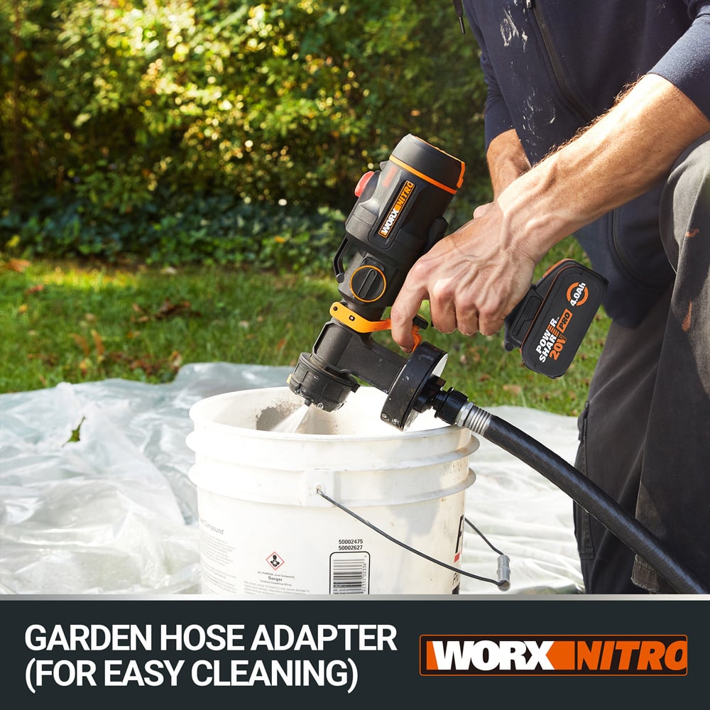 Worx WX020 20V HVLP Cordless Paint Sprayer with Battery and Charger Image 6