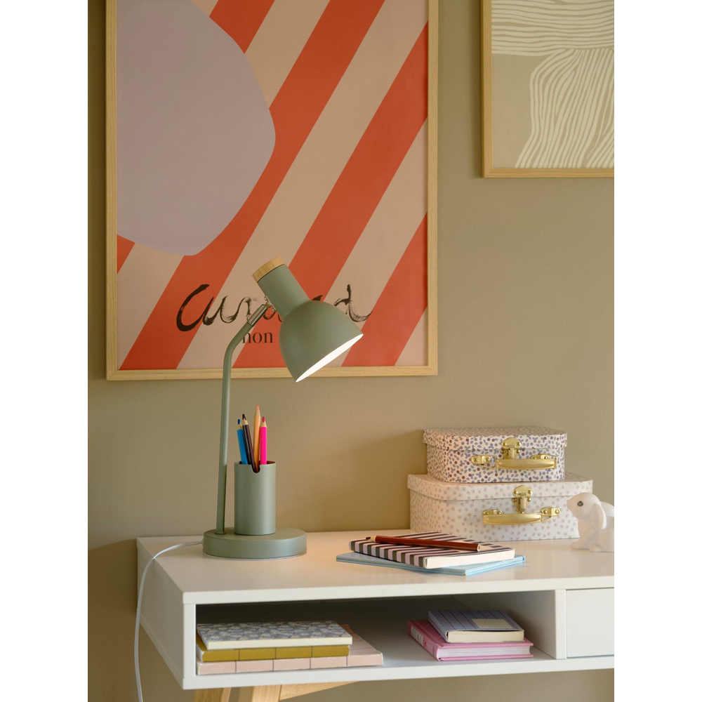 Nordlux Devone E27 Dusty Green Table Lamp Image 2