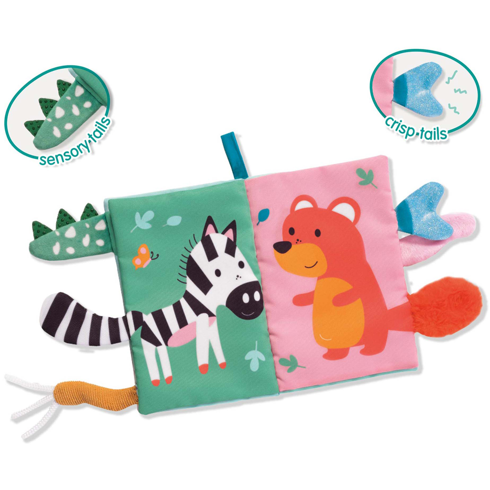 SES Creative Tiny Talents Sensory Animal Tails Cloth Book Image 2