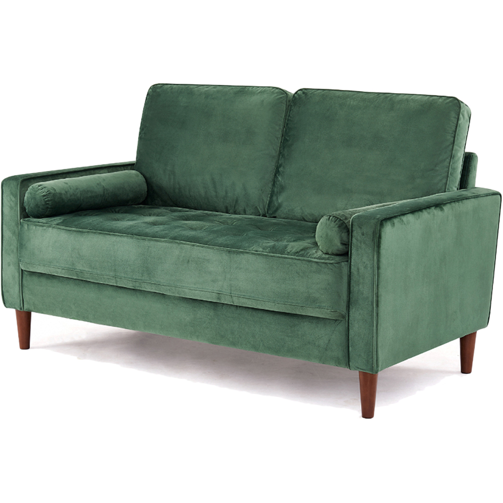Home Detail Edward 2 Seater Green Velvet Sofa Image 2