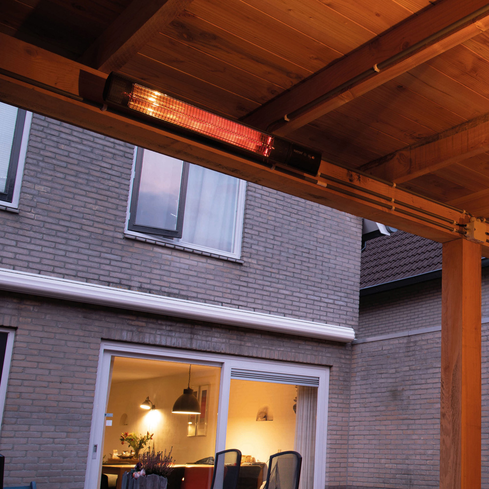 Sunred Dark Black Wall Patio Heater 1500W Image 2