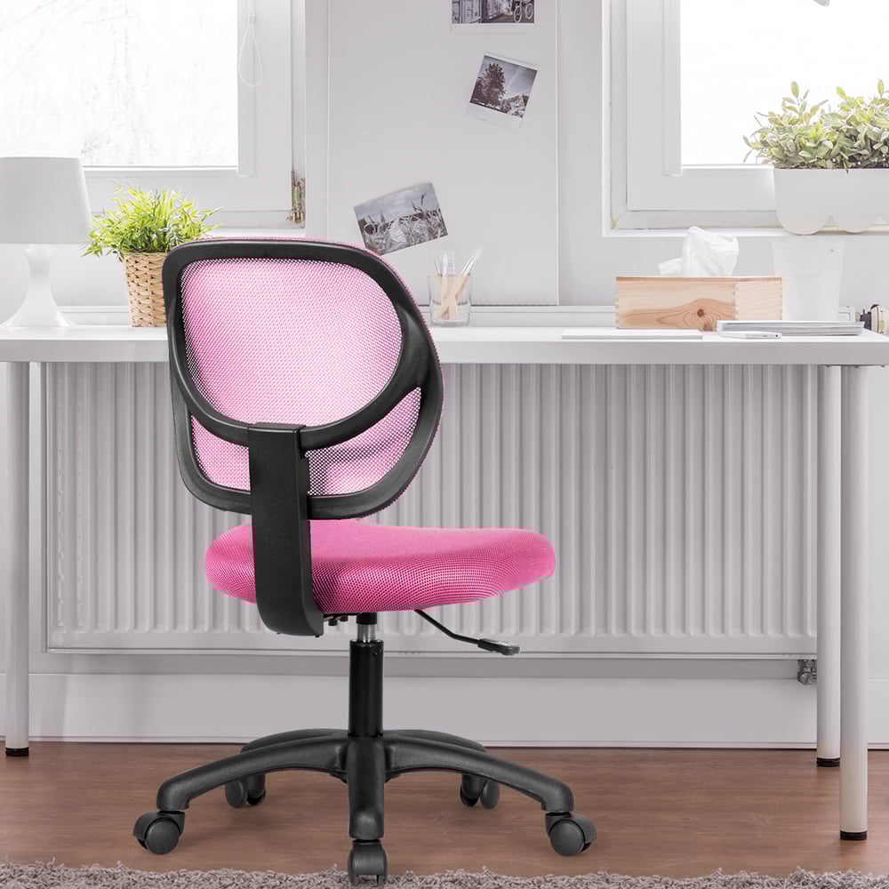 Costway Pink Kids Adjustable Swivel Office Chair Image 6