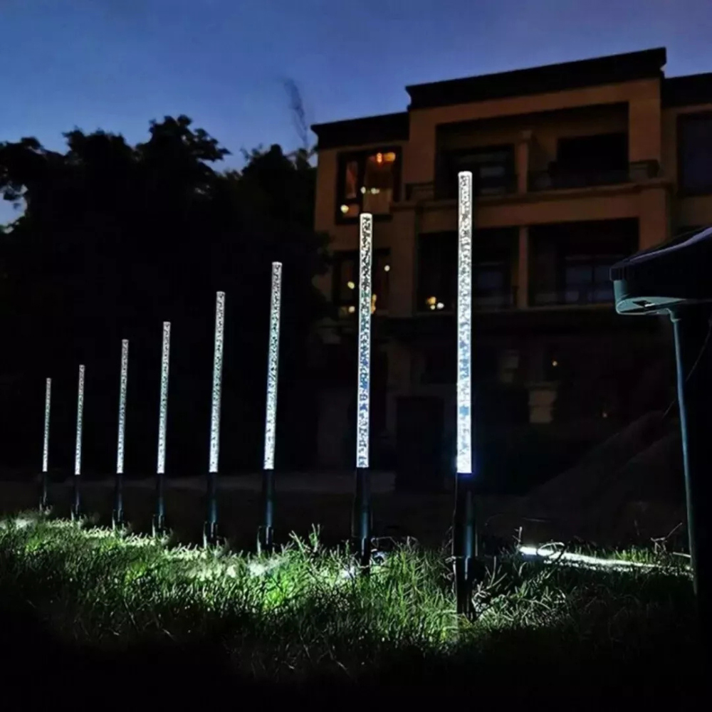 Garden Mile 16 Pack Bright White Bubble Solar LED Stake Light Image 5