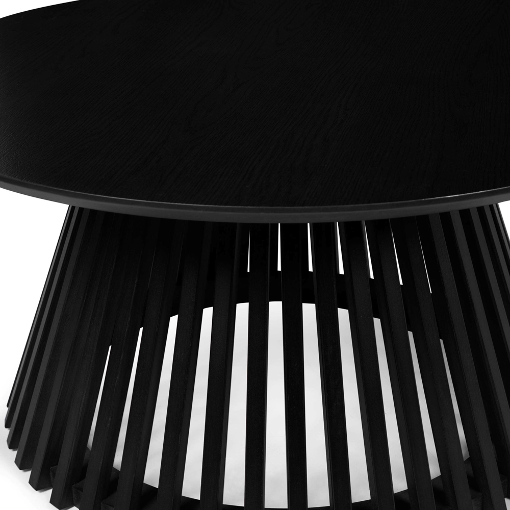 Julian Bowen Ollie Black Round Coffee Table Image 5