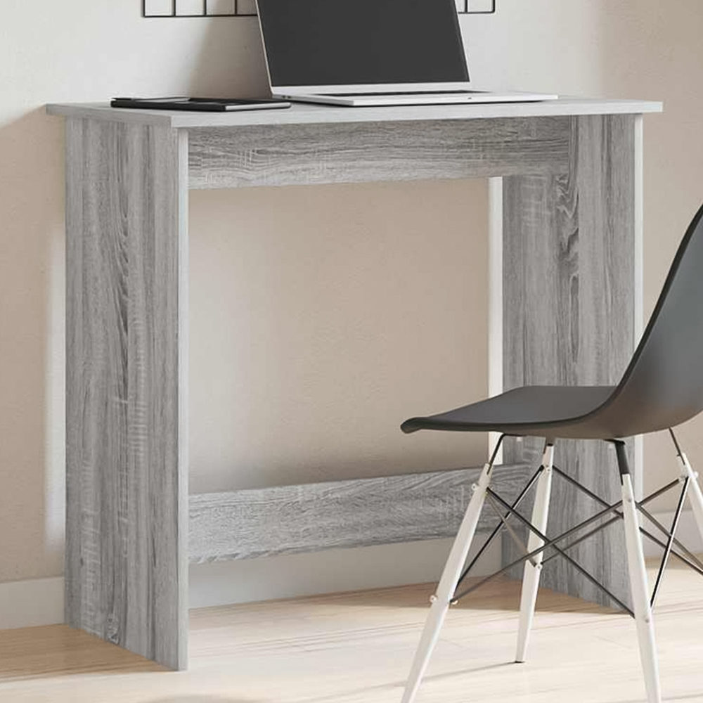 vidaXL Computer Desk Grey Sonoma Image 1