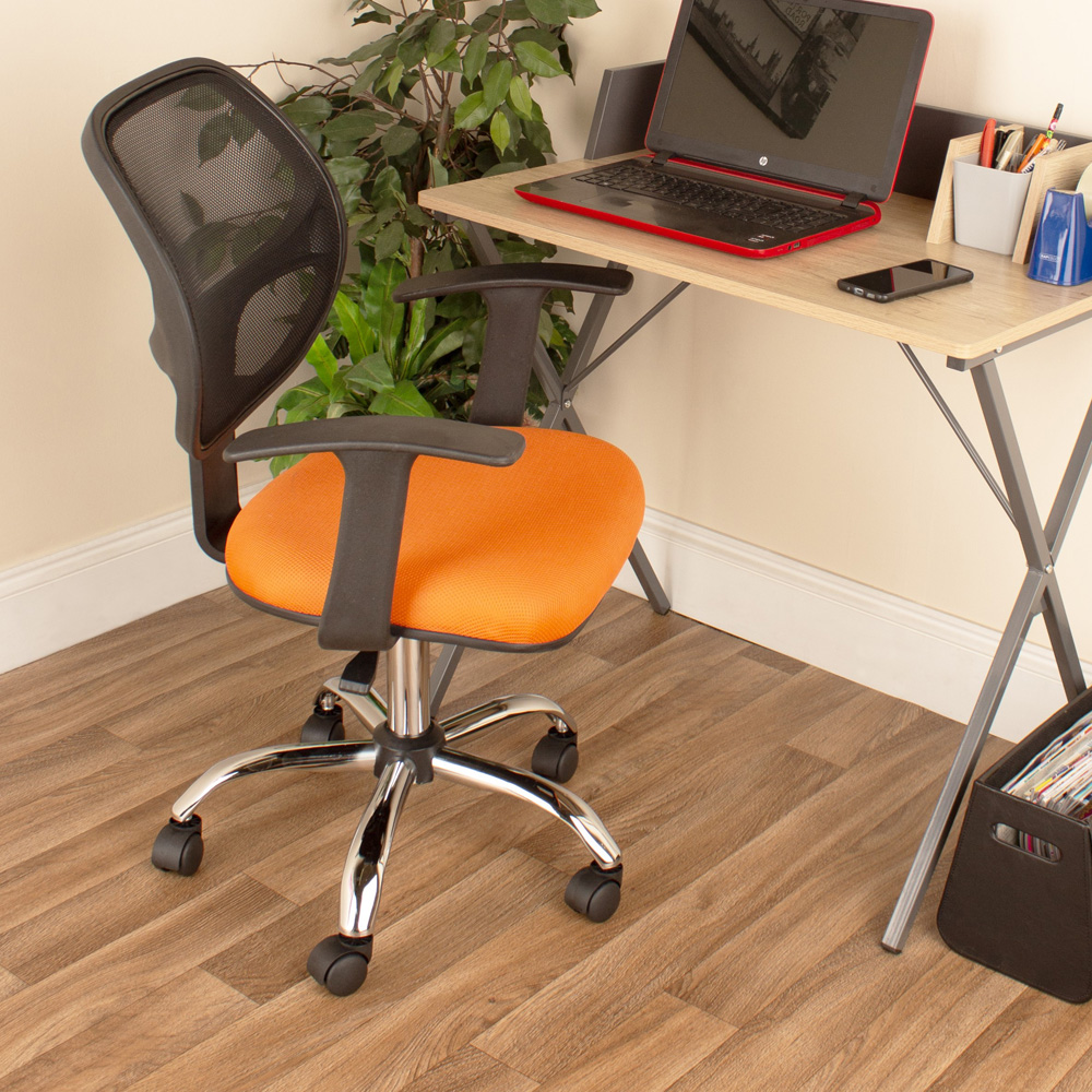 Loft Orange Mesh Swivel Home Office Chair Image 1