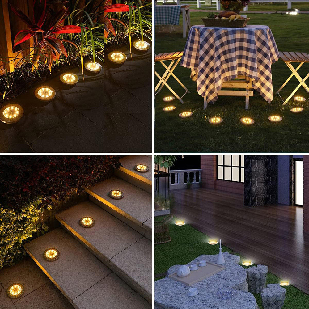 ExtraStar 4 Pack 3000K Solar Outdoor Garden Light Image 2