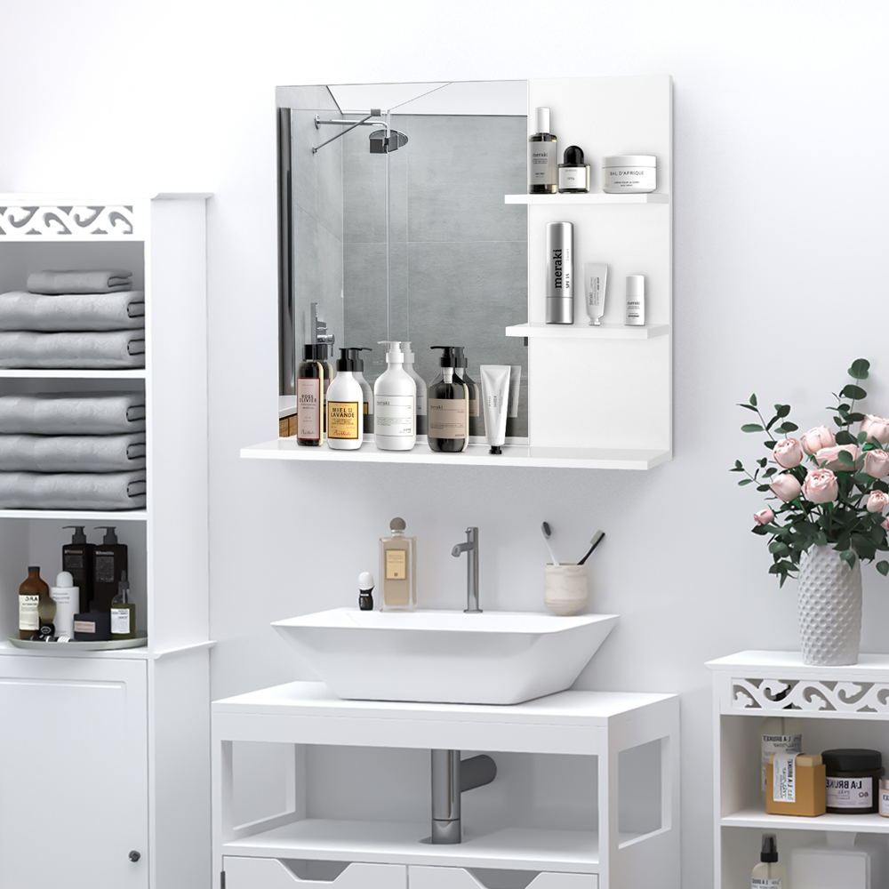 Portland Kleankin 3 Tiers White Modern Bathroom Mirror Image 2